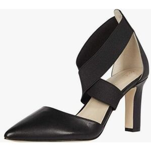 Cole Haan Maikki Elastic Black Leather Pump Heels